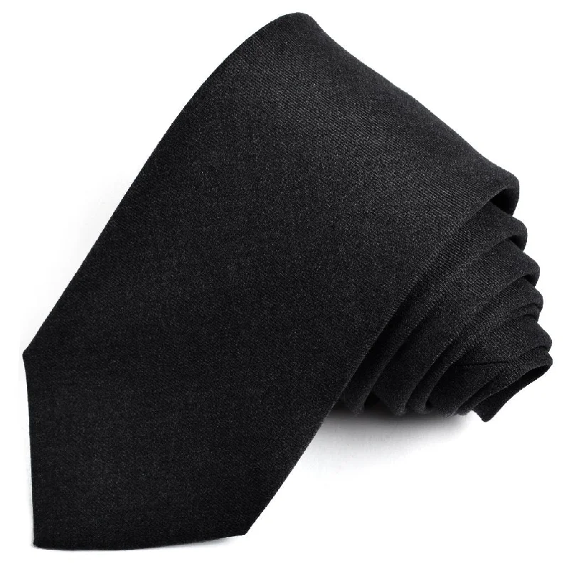 Black Wool Tie