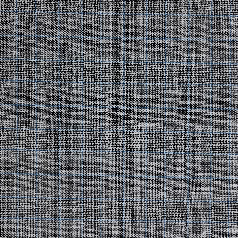 Grey Blue Prince of Wales Glen Plaid