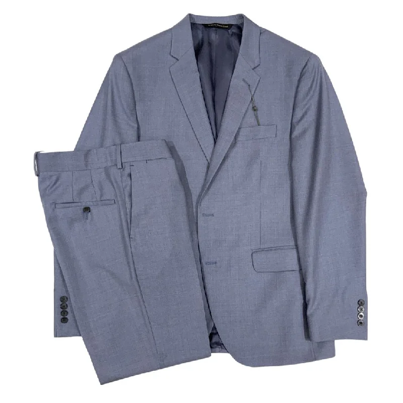 Reda Sky Blue Melange Wool Suit