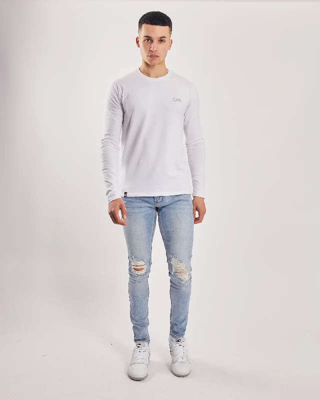 Unique Men's Jeans DesignsSaxon Skinny Fit Ocean Blue