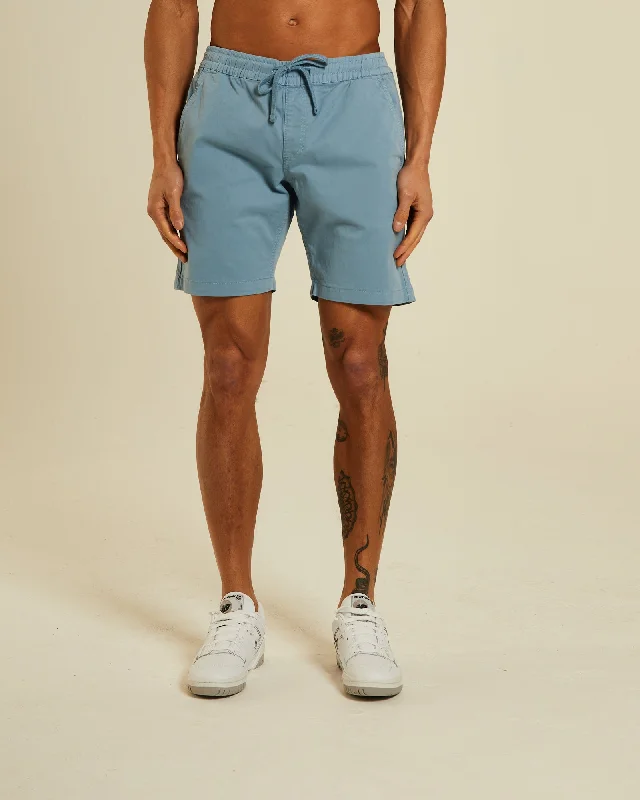 Best Fitting Men's JeansBarton Drawcord Short Pebble Blue