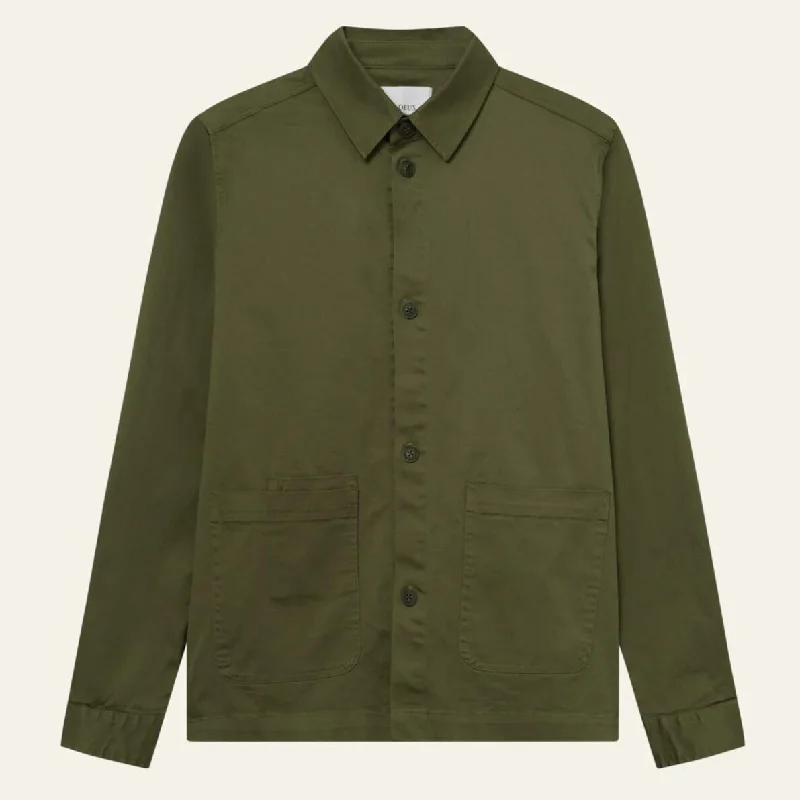 Olive Night Langley Cotton Overshirt