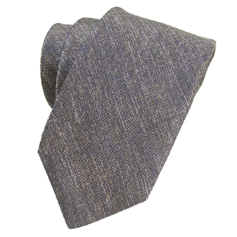 Mushroom Melange Solid Silk Tie