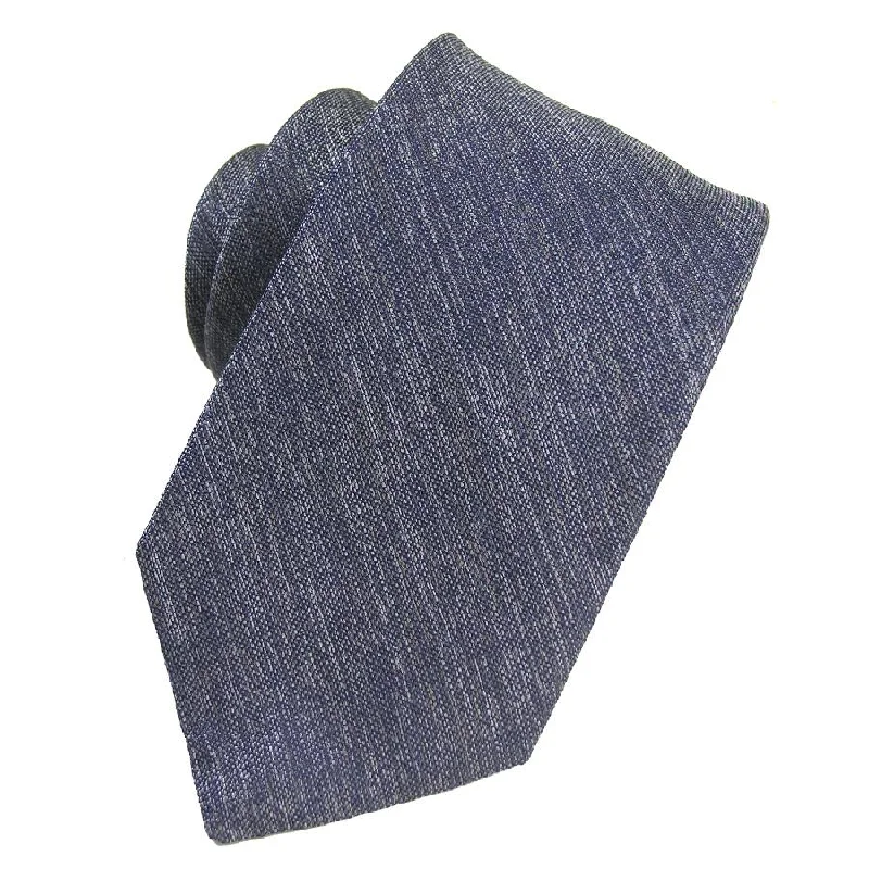 Steel Melange Solid Silk Tie