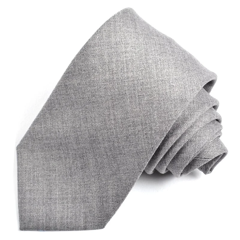 Light Grey Wool Tie