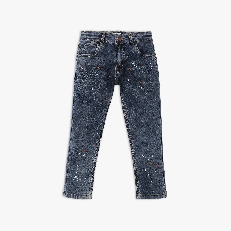 Men's Jeans with Elastic WaistbandsBoy's Regular Fit Jeans