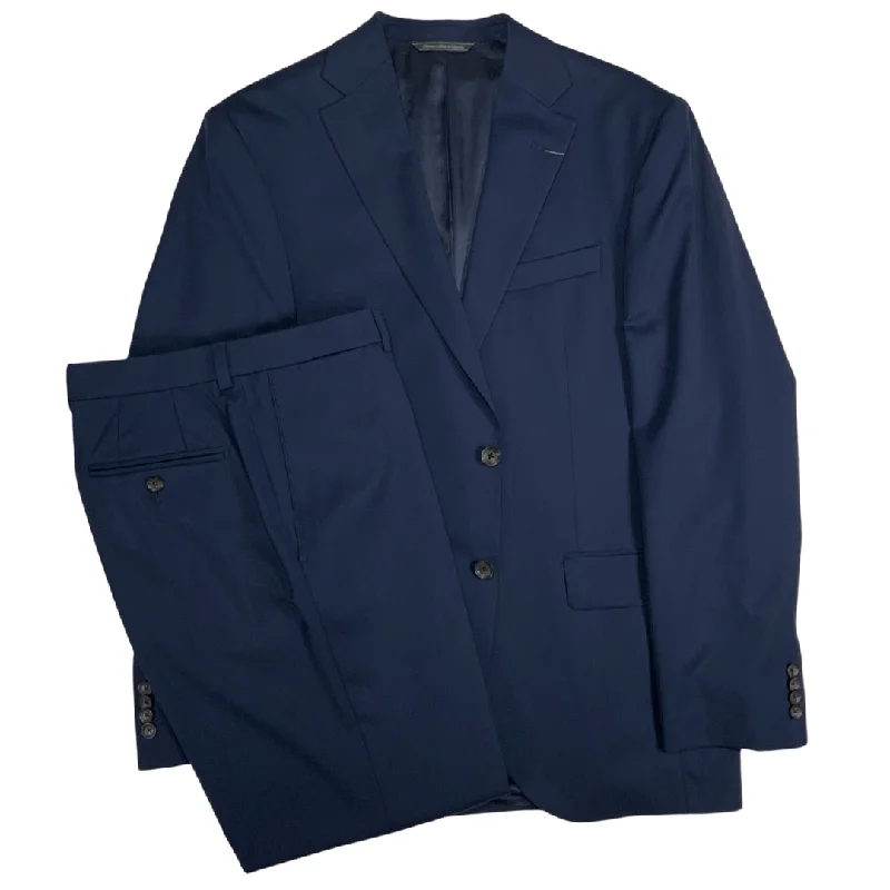 Steel Blue Technical Wool Two Button Suit