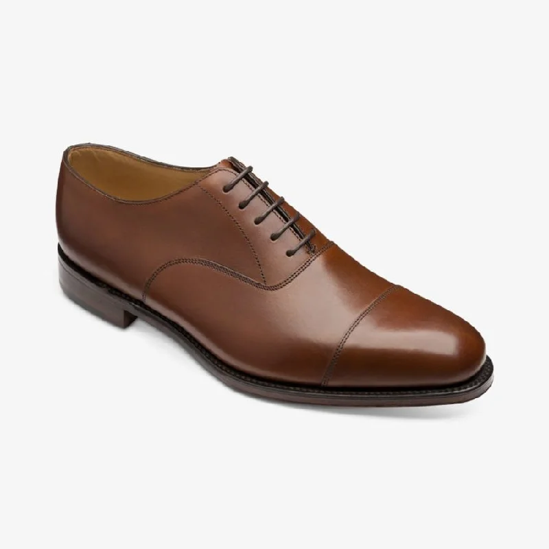 Mahogany Aldwych Cap-toe Oxford Shoes