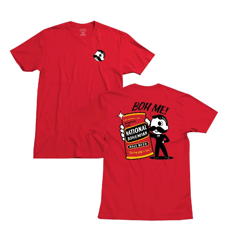 Men's Shirts with Embroidered DesignsBOH ME TEE - RED