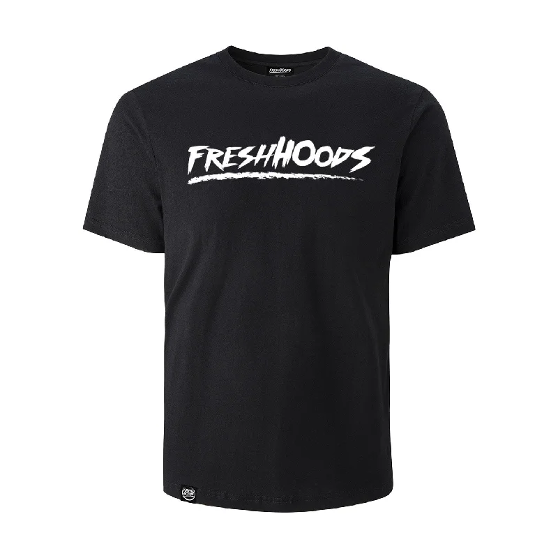 Men's Shirts with Hidden PocketsFRESHHOODS Black T-Shirt