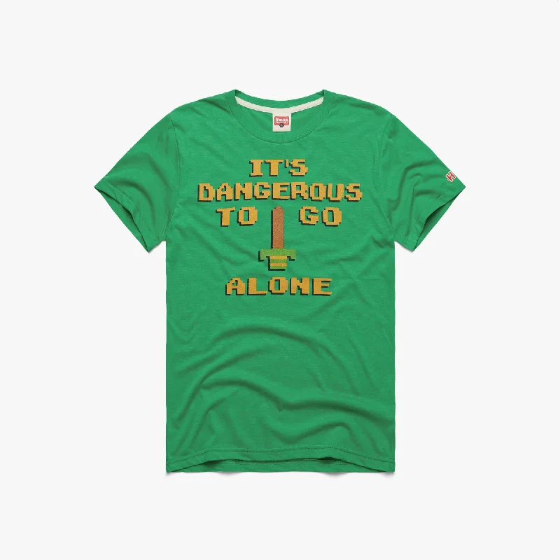 Men's Flowy Shirts for a Relaxed LookIt's Dangerous To Go Alone