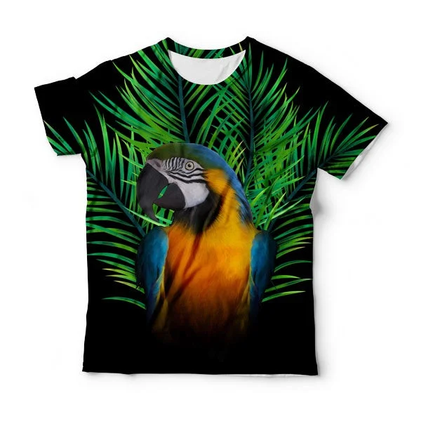 Men's Shirts with Ruffled HemlinesJungle Bird T-Shirt