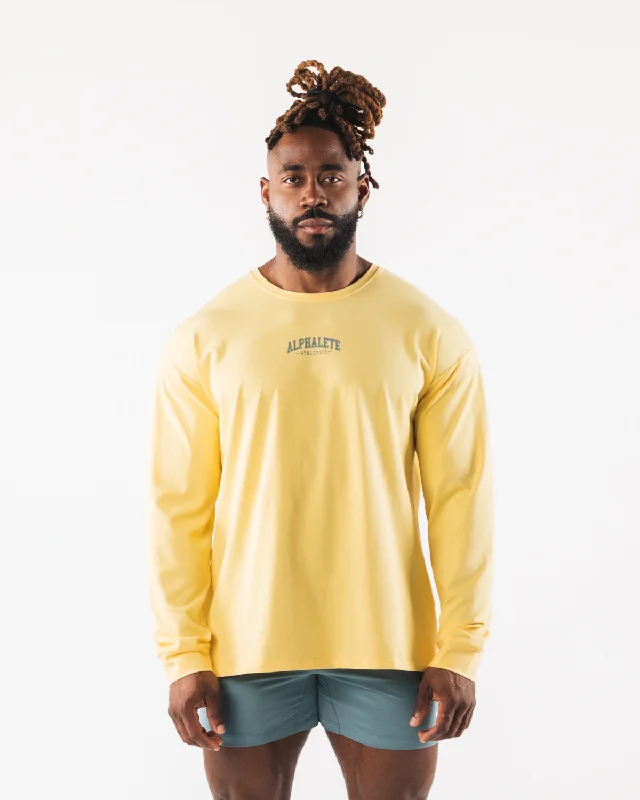 Men's Shirts with Animal PrintsAA Paisley Print LS Tee - Yellow