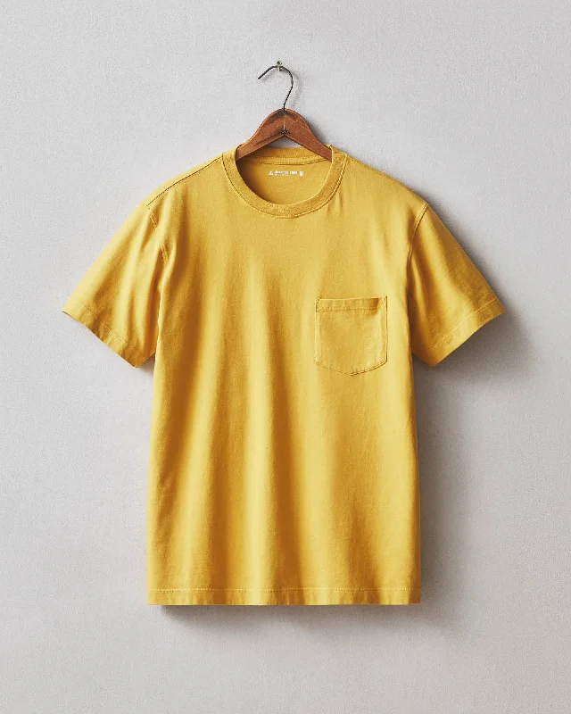 Elegant Men's Dress ShirtsHeavyweight Pocket Tee - Golden Honey