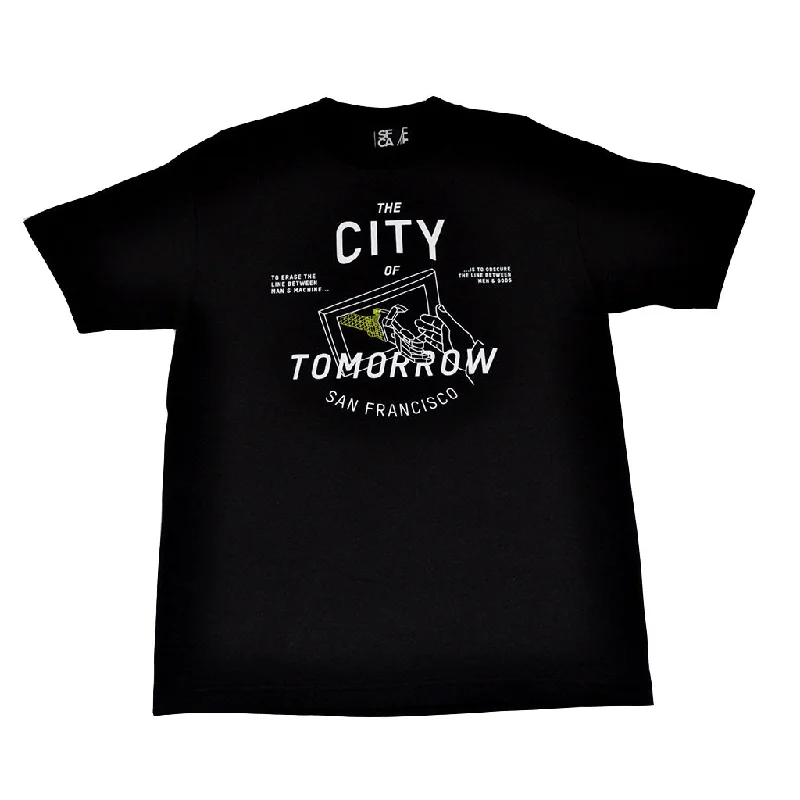 Men's Shirts with High NecksMens SFCA City Of Tomorrow T-Shirt Black