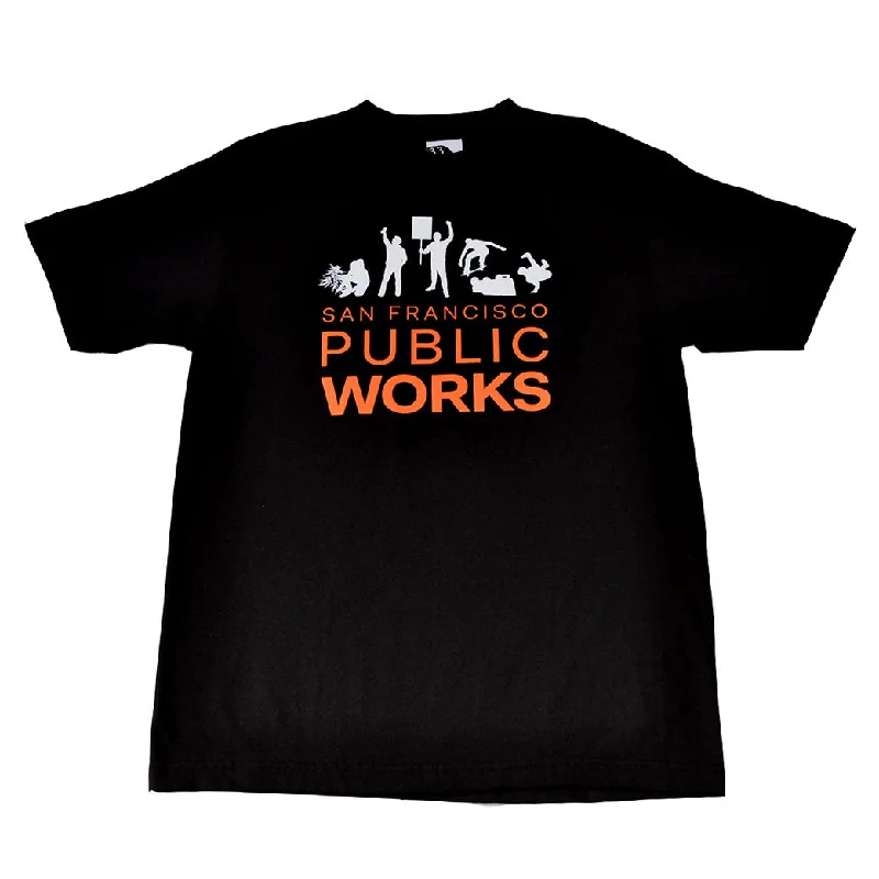 Men's Dressy Shirts for Formal EventsMens SFCA Public Works T-Shirt Black