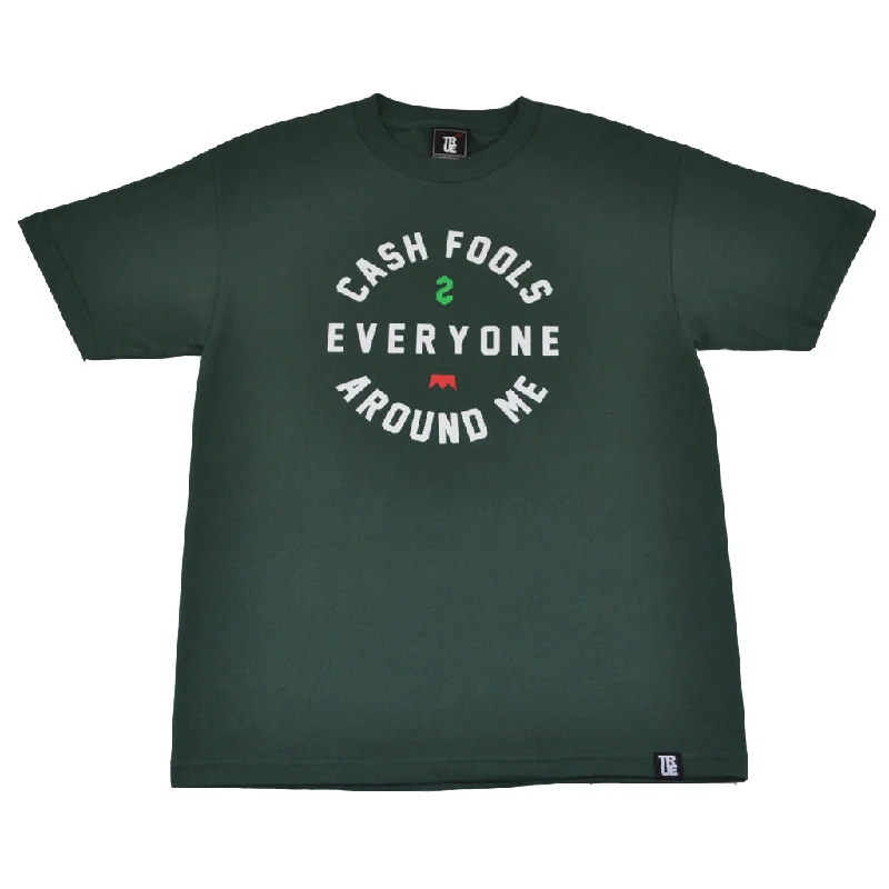 Men's Shirts for Outdoor ActivitiesMens True Cash Fools T-Shirt Green