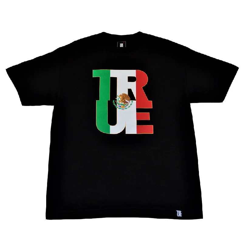 Men's Shirts with TiesMens True Logo Fill Mexico T-Shirt Black