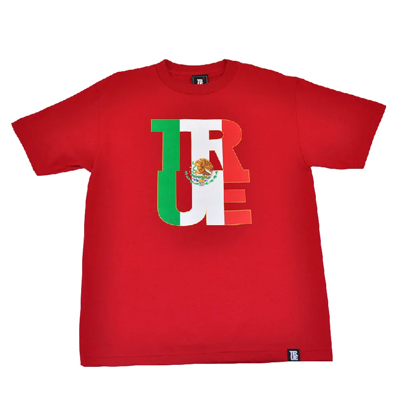 Layered Men's VestsMens True Logo Fill Mexico T-Shirt Red