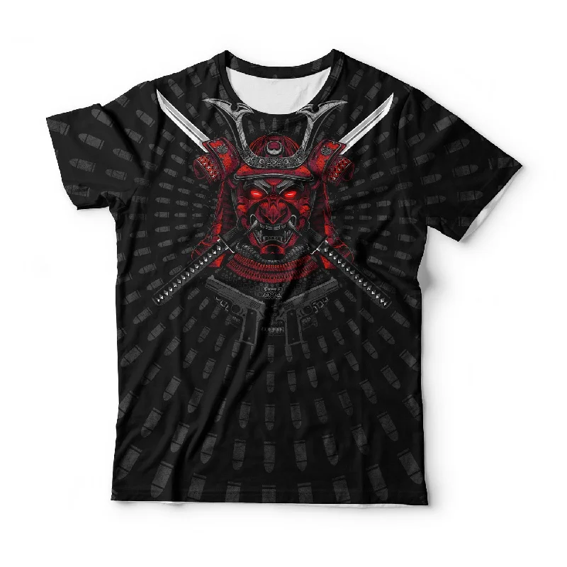 Men's Shirts with Hidden ButtonsNew Samurai T-Shirt