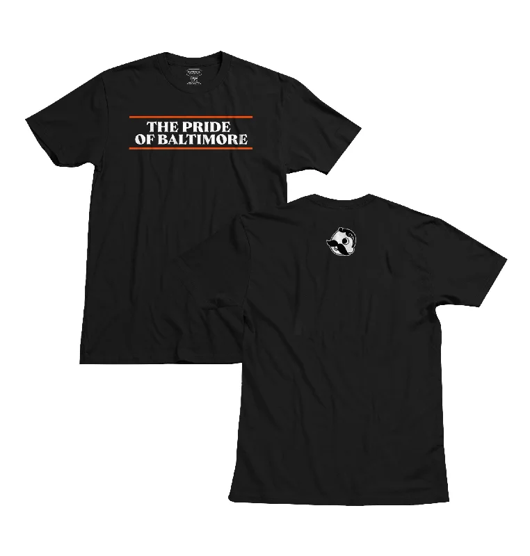 Men's Shirts with Velcro ClosuresPRIDE OF BALTIMORE TEE - BLACK