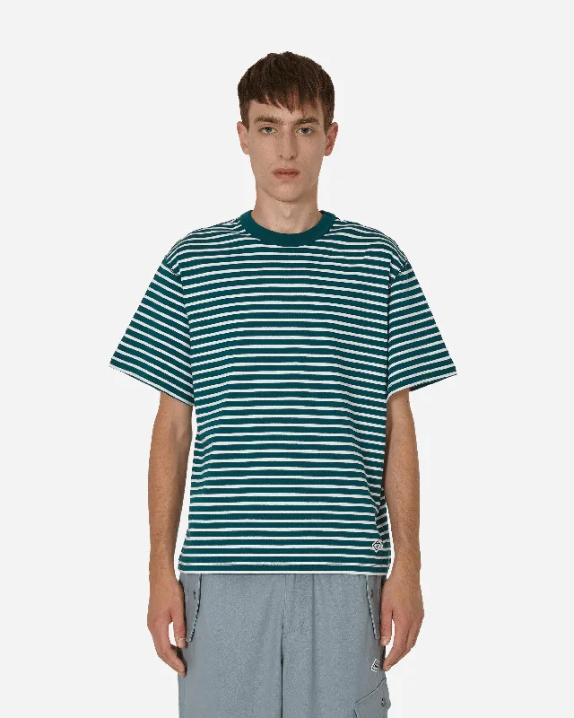 Men's Shirts for Beach Outingsnanamica Striped T-Shirt Varsity Green