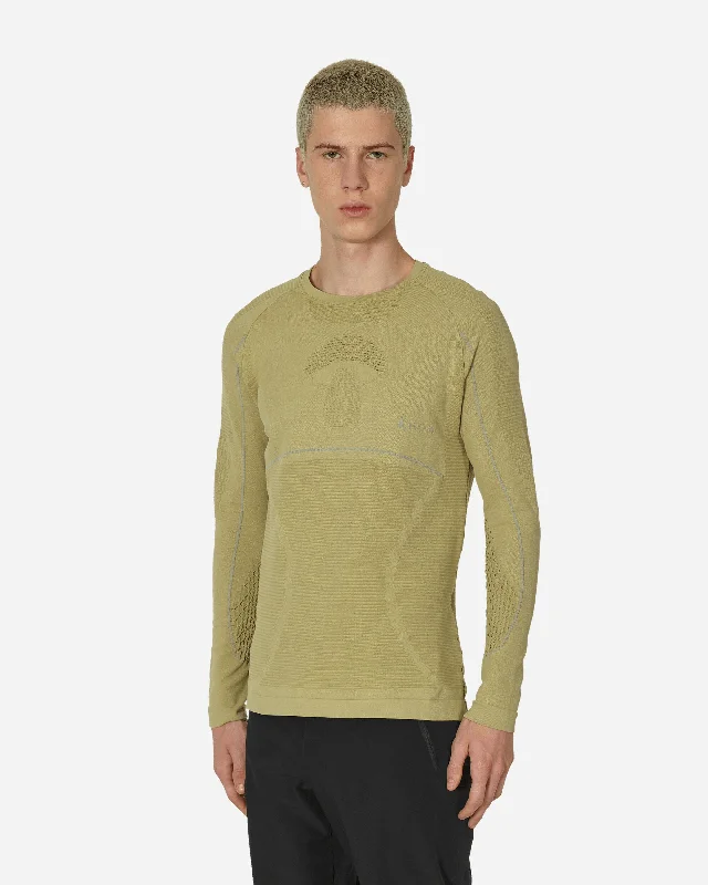 Men's Dressy Shirts for Formal EventsSeamless Athletic Longsleeve Top Sage Green