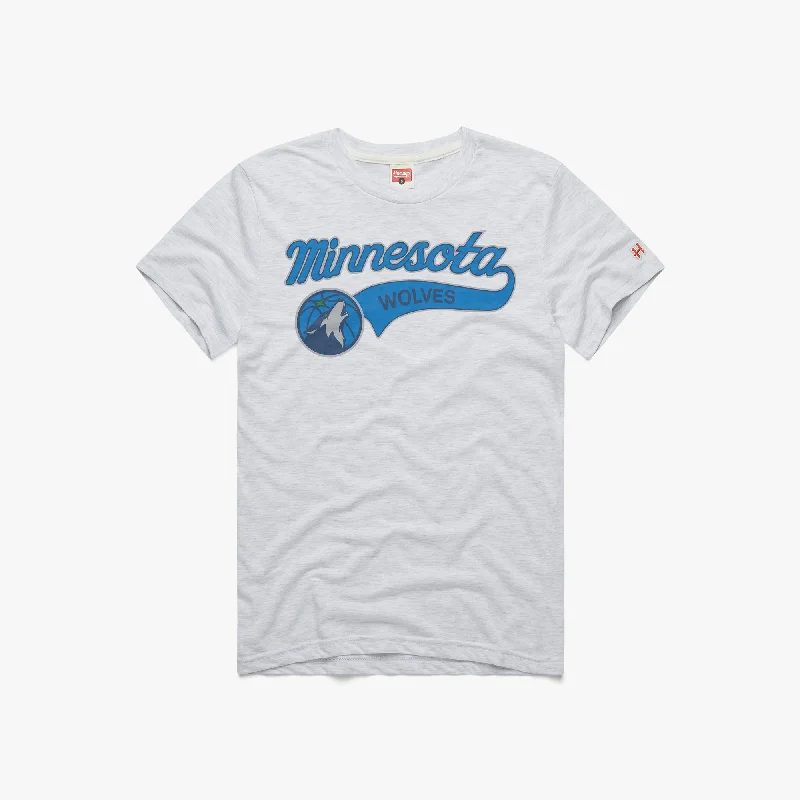 Men's Shirts with Antimicrobial TreatmentScript Minnesota Timberwolves