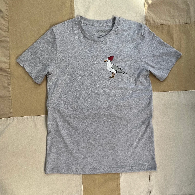 Men's Shirts for FishingSeagull T-Shirt, Heather Grey