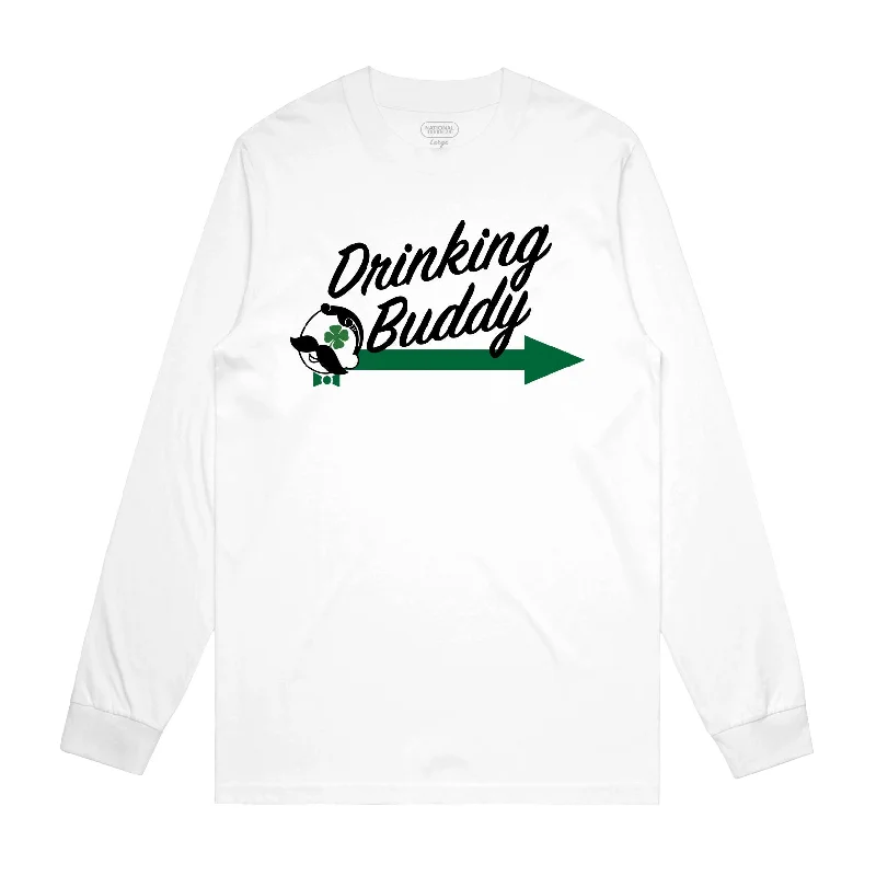 Men's Shirts with Abstract DesignsST. PADDY'S DRINKING BUDDY MATCHING LONG SLEEVE TEES (2-PACK)