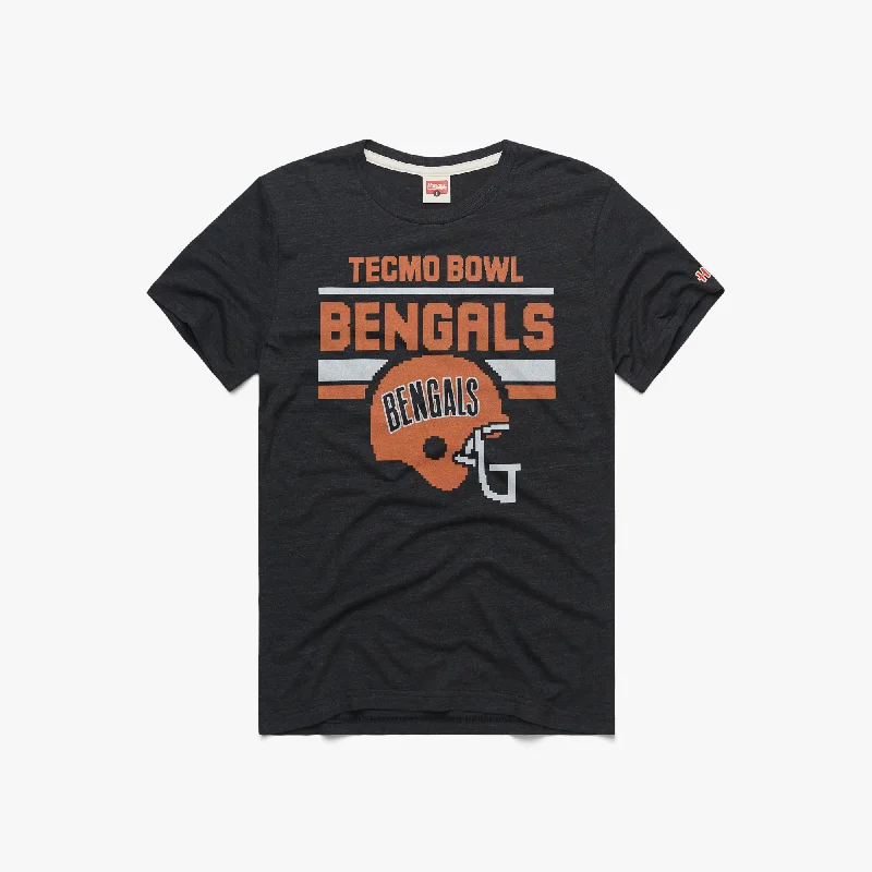 Stylish Men's HenleysTecmo Bowl Cincinnati Bengals