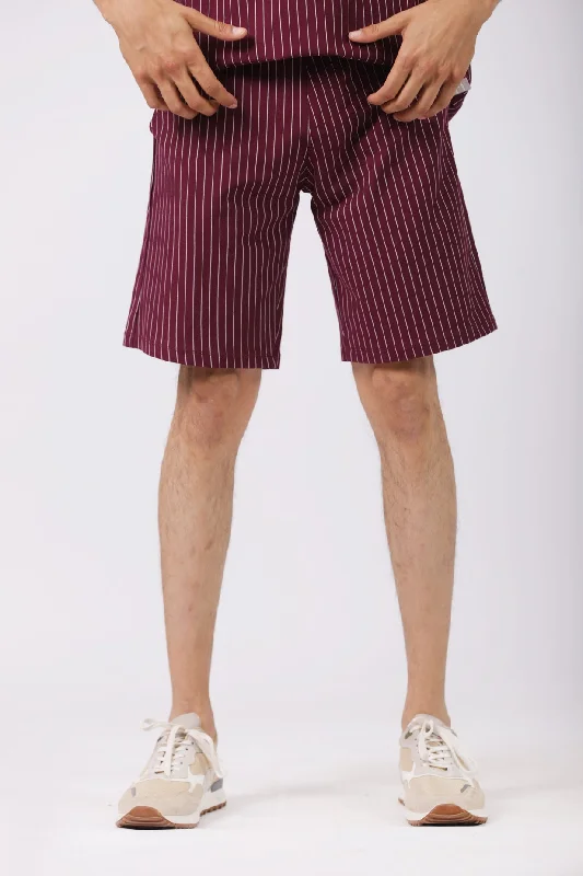 Men's Button-Fly Pants for a Traditional TouchKNIT STRIPER SHORT