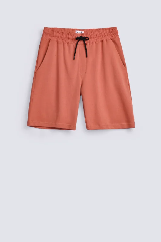 Men's Pants with Contrast WaistbandsKNIT SHORT