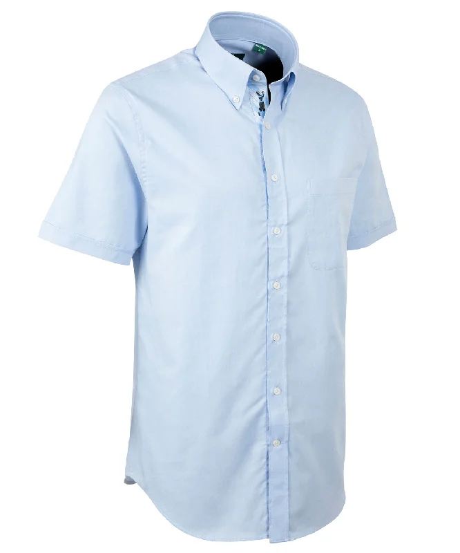 Men's Patterned Button-Down Shirts for Added InterestSignature 100% Cotton Oxford Button-Down Short Sleeve Shirt