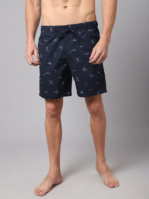 Men's Pants with Hidden PocketsMen's Navy Bermuda