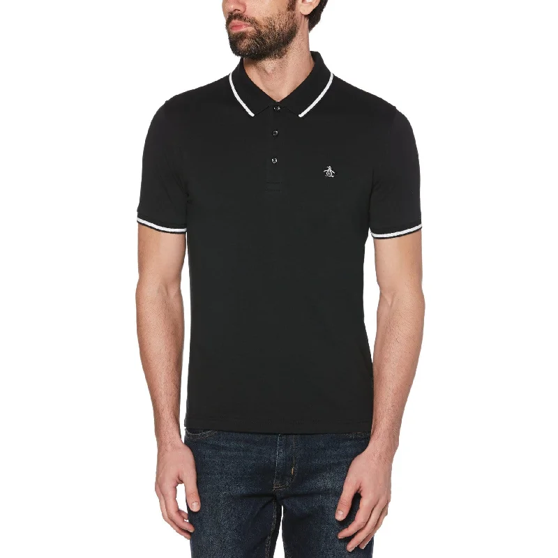 Men's Shirts with Tab CollarsContrast Tipping Polo