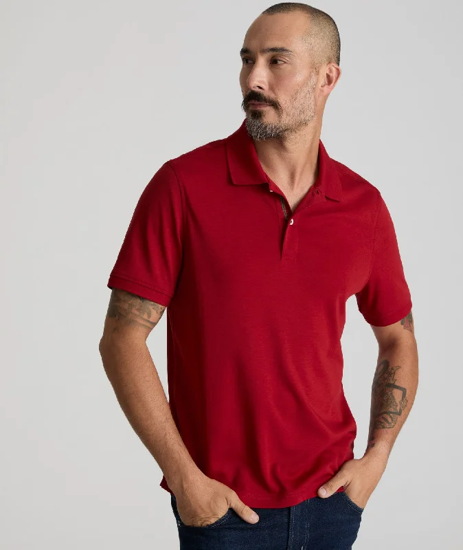 Men's Shirts with Wingtip CollarsWrinkle-Free Damaschino Polo