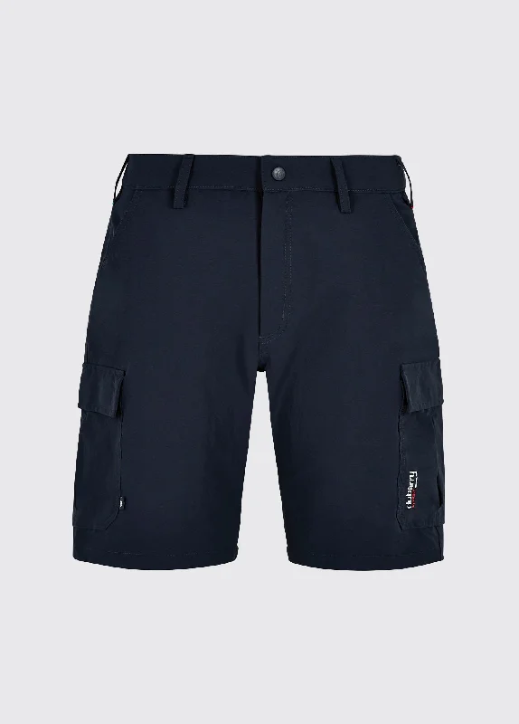 Men's Pants with Contrast Fabric PanelsImperia Mens Technical Shorts - Navy