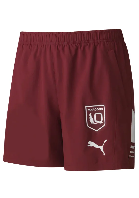 Men's Denim Shorts for SummerPuma Youth 2024 Queensland Maroons State of Origin Shorts <br> 776262 01