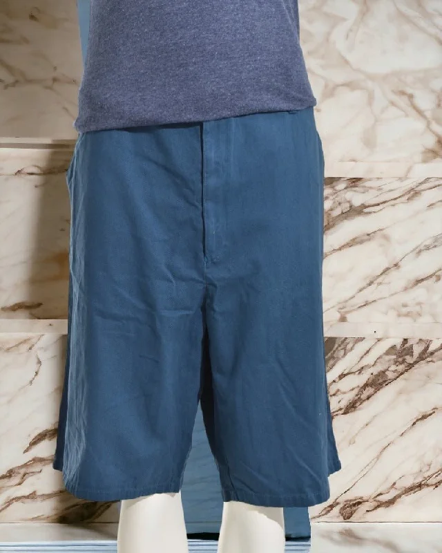 Men's Pants with Contrast StitchingMens Teal Chino Shorts