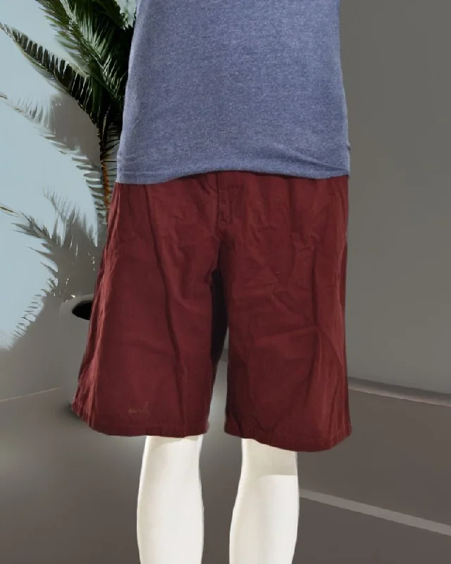 Men's Patterned Pants with Geometric DesignsMens Maroon Chino Shorts