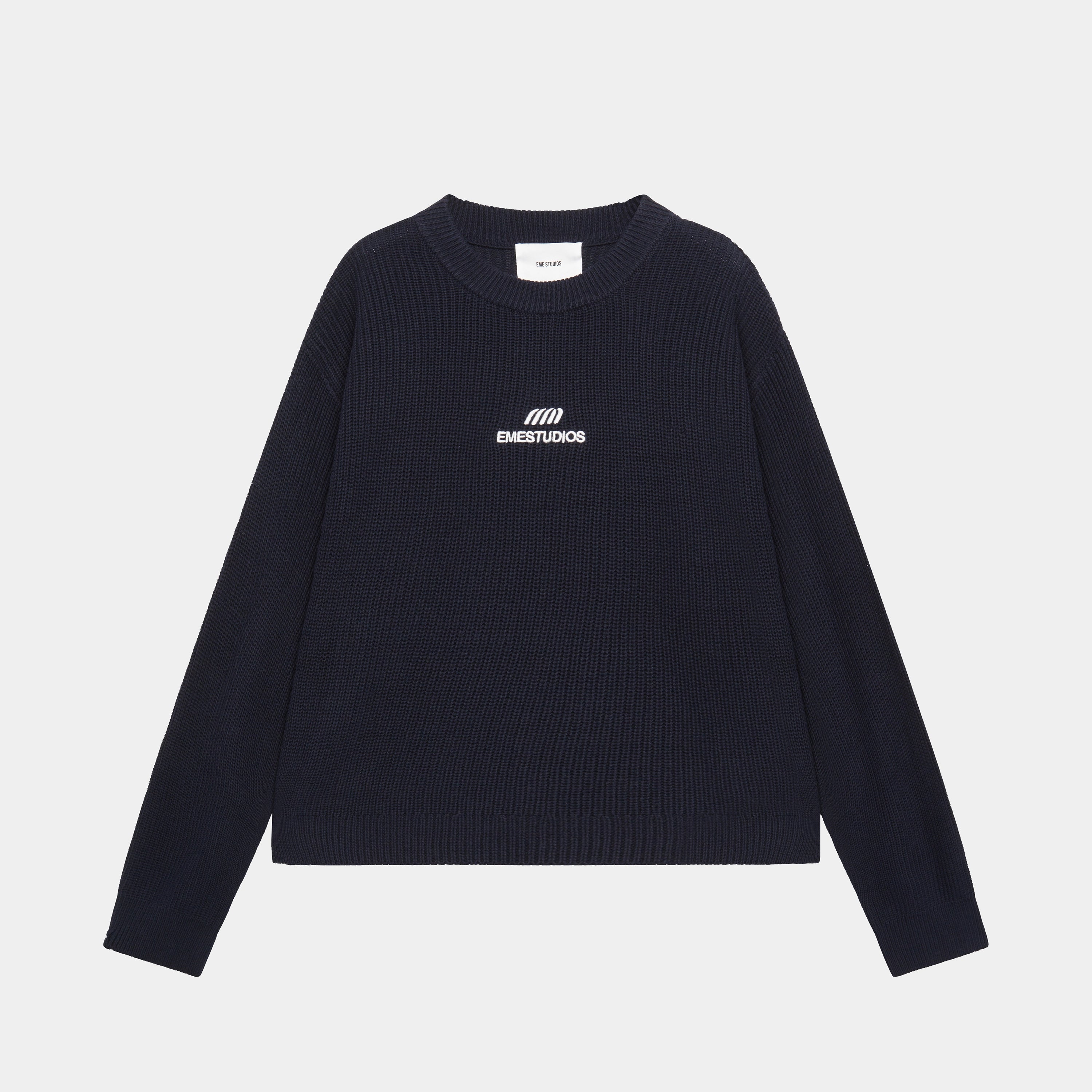 Stylish Men's Turtleneck Sweaters2 Era Navy Cropped Knit