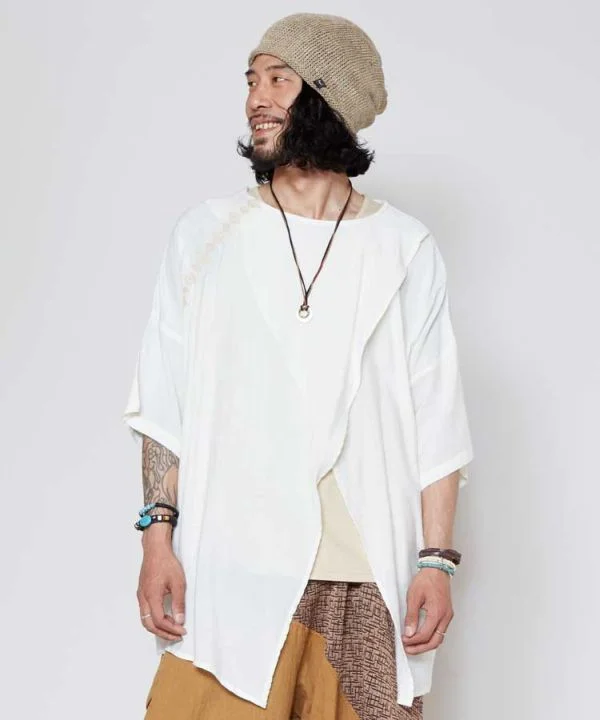 Men's Short-Sleeved ShirtsBohemian Top and Tank Set