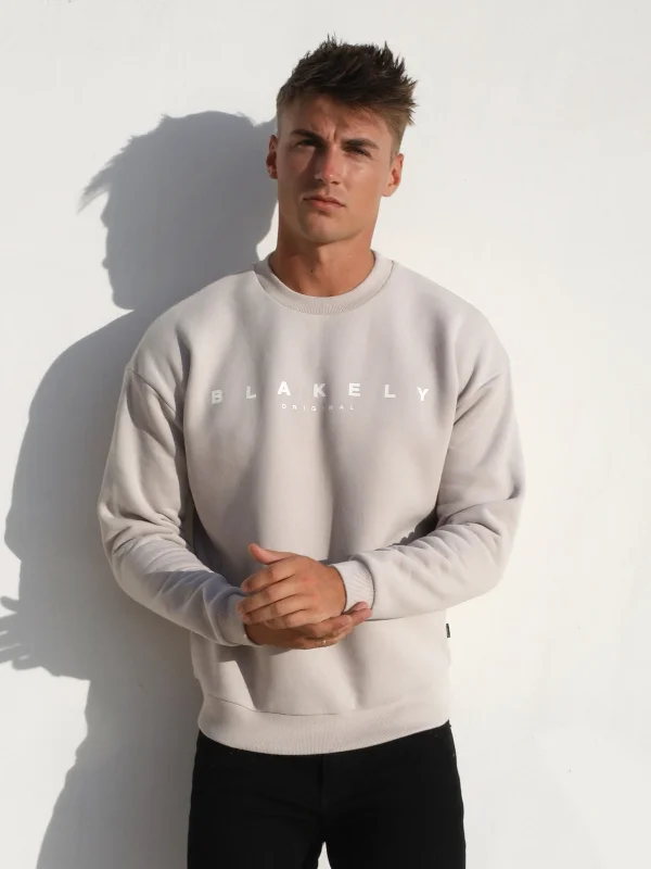 Men's Hoodies for CampingEvolved Relaxed Jumper - Stone