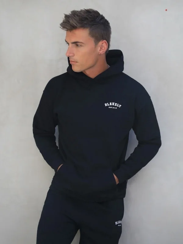 Men's Hoodies with Security PocketsHeritage Relaxed Hoodie - Black