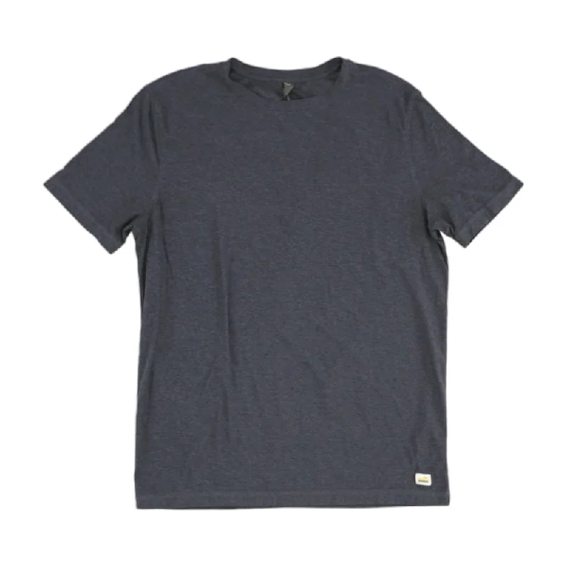 Versatile Men's Tank TopsBlue Solid Crewneck T-Shirt