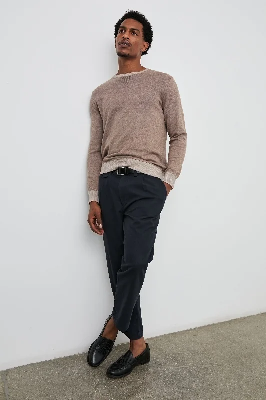 Men's Sweaters for Casual OccasionsBURNS SWEATER - MOCHA HEATHER