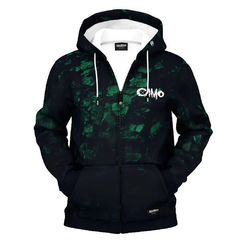 Men's Hoodies with Screen-Printed GraphicsCamo Zip Up Hoodie