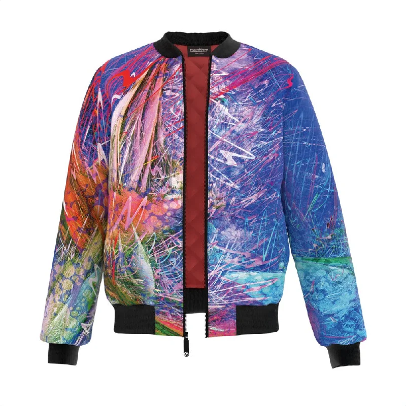 Men's Coats for TravelColor Collisions Bomber Jacket