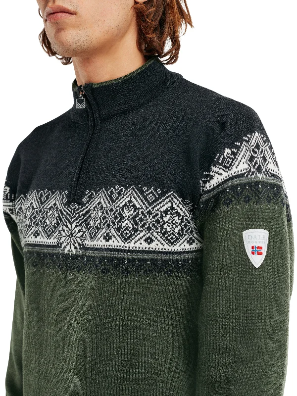 Men's Sweaters with Adjustable HemlinesDale of Norway - Moritz Men's Sweater - Moss